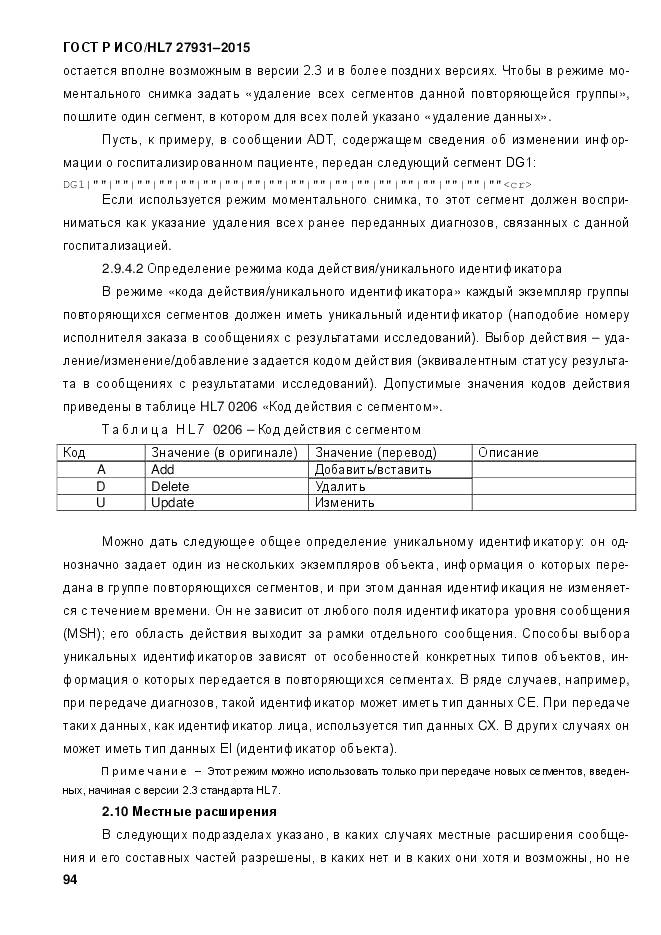 ГОСТ Р ИСО/HL 7 27931-2015, страница 101